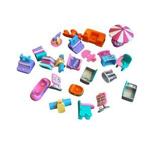 Squinkies Toys Assorted Lot 22 Pieces Accessories Miniatures Collectible Play